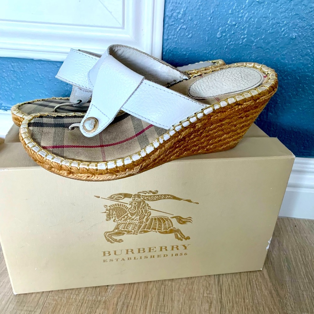 Burberry wedge slip-on